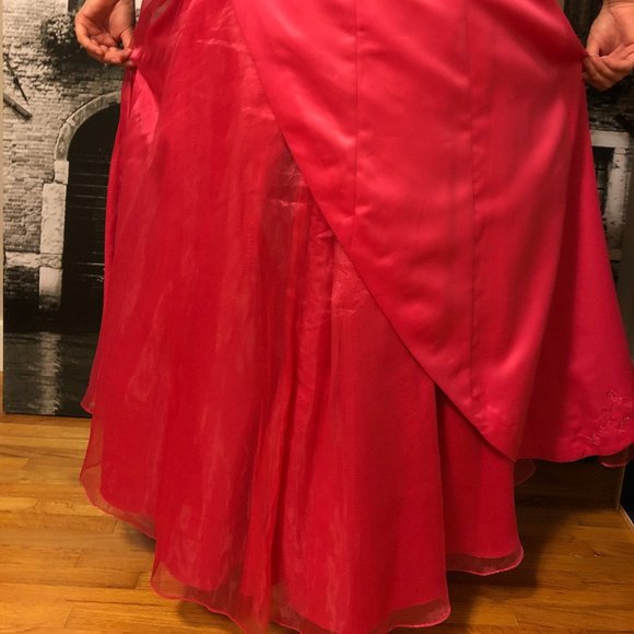 New Gorgeous Fuchsia Pink Evening Dress - Size 8 - Picture 3 of 9